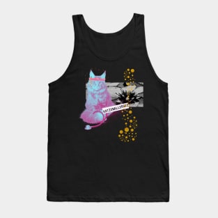 Katze Allergie Trip Vapor Techno Party Doktor Fun Tank Top